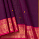 Wine And Pink Kanchi Cotton Saree For Festive Wear PV MM KC 857