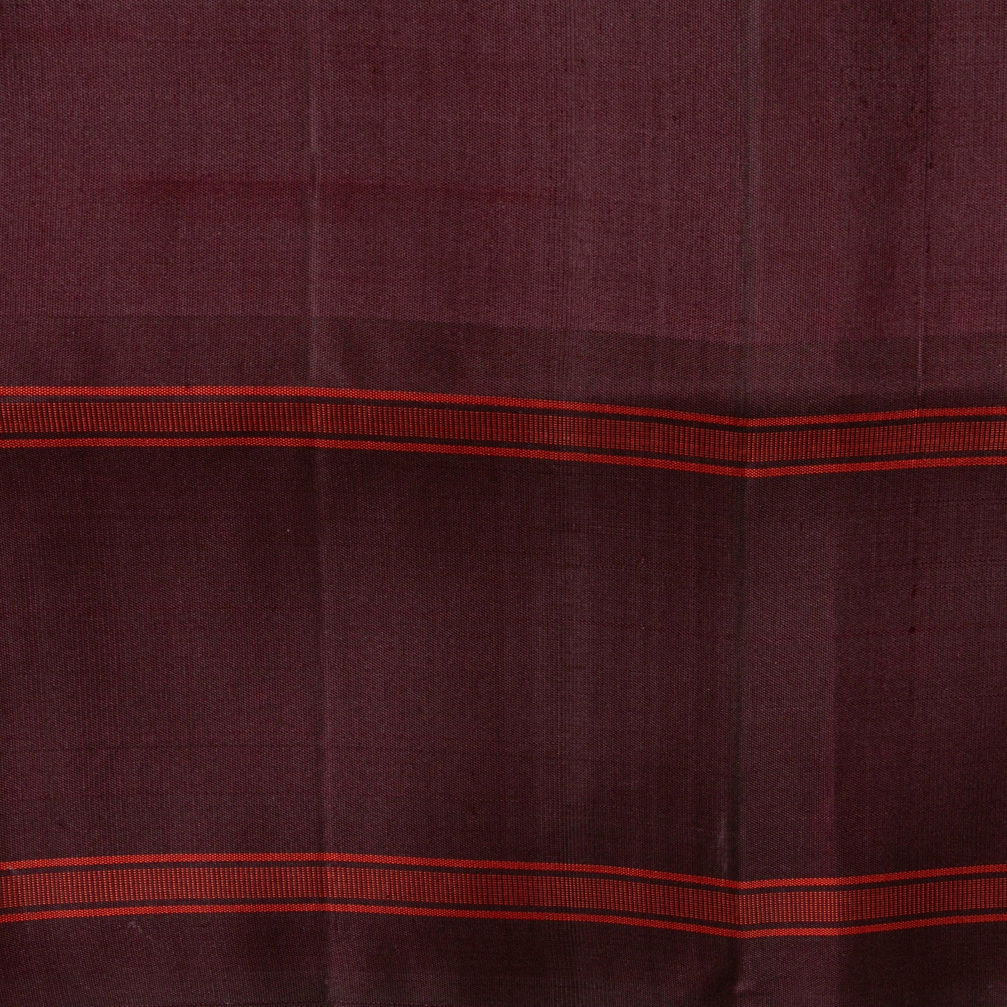 Peach And Maroon Kanchipuram Silk Saree Without Zari For Office Wear PV KNN 314