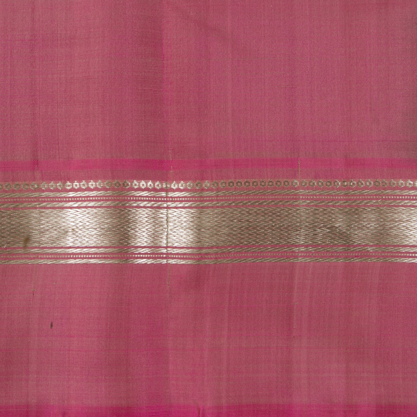 Beige And Pink Kanchipuram Silk Saree For Festive Wear PV KNN 263