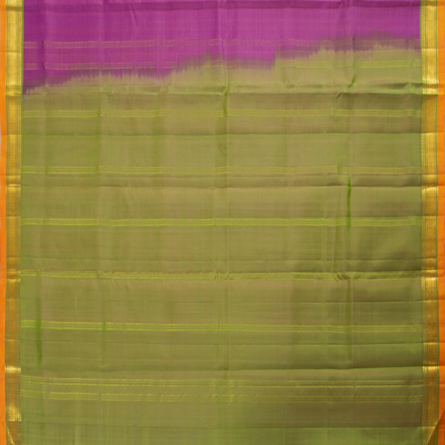 Pink And Green Kanchipuram Silk Saree For Festive Wear PV KNN 264