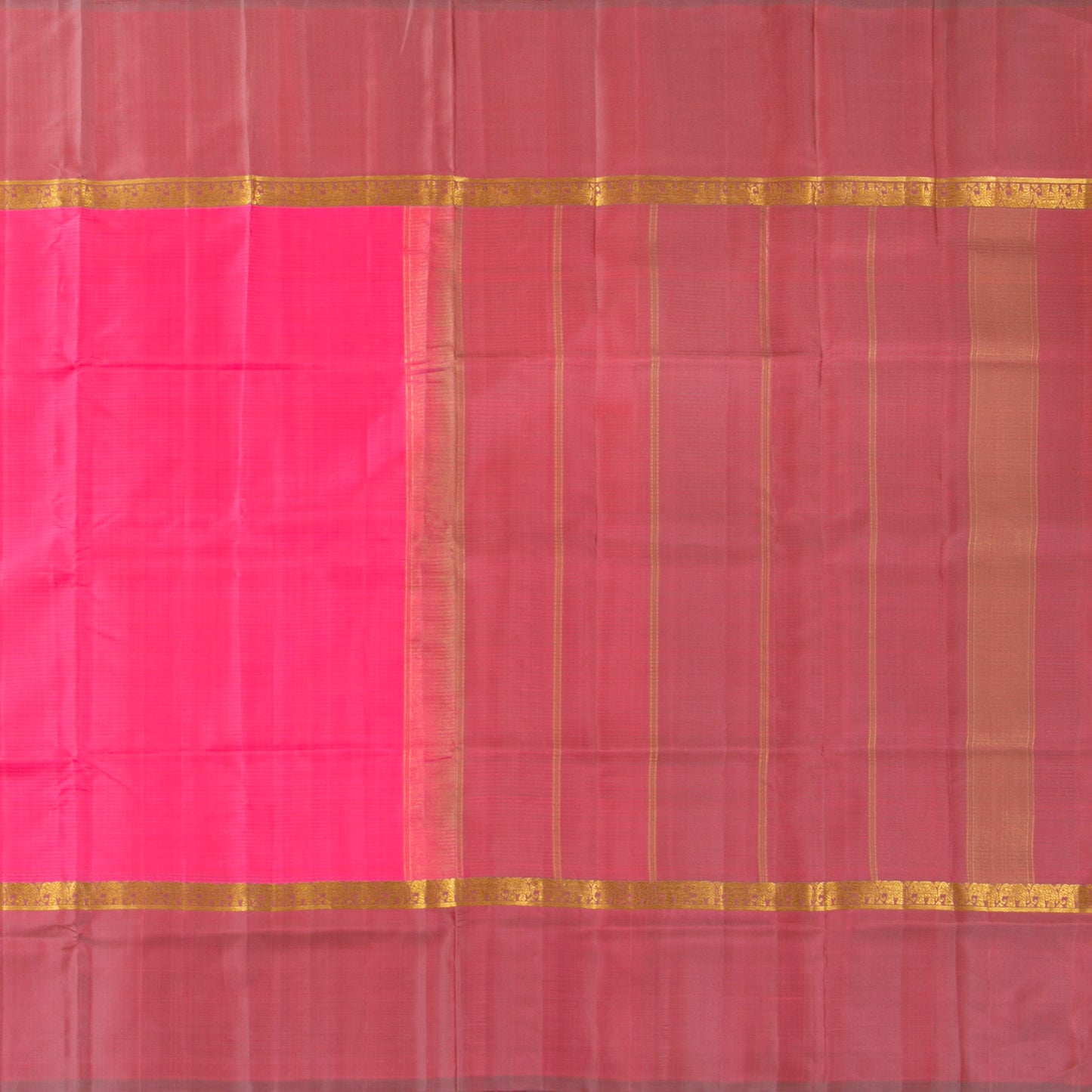 Pink Kanchipuram Silk Saree For Festive Wear PV KNN 257