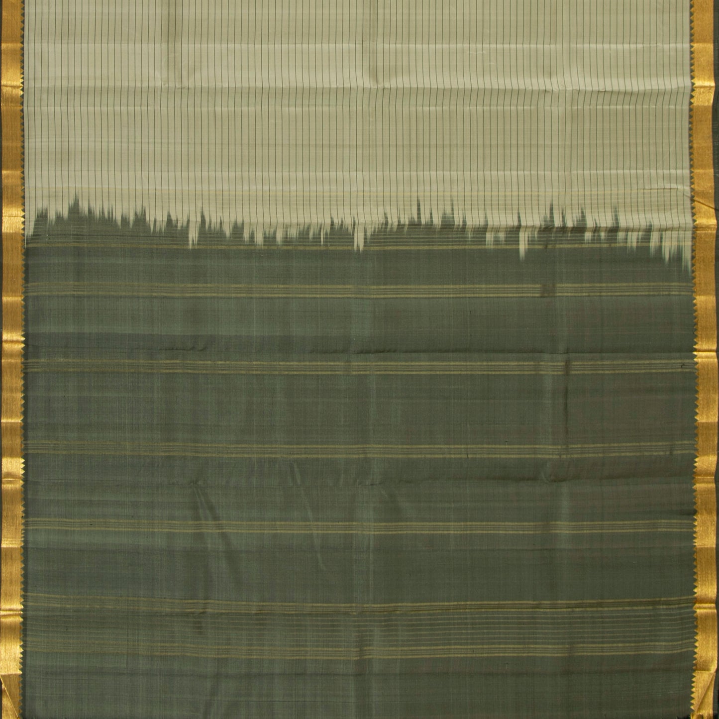 Green Kanchipuram Silk Saree For Festive Wear PV KNN 271
