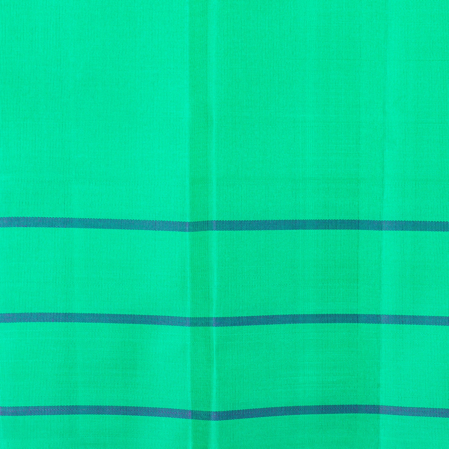 White And Sea Green Kanchipuram Silk Saree No Zari For Festive Wear PV KNN 309