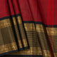Maroon And Black Kanchi Cotton Saree For Festive Wear PV MM KC 721