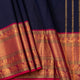 Blue And Magenta Kanchi Cotton Saree For Festive Wear PV MM KC 698