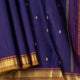 Blue And Magenta Kanchipuram Silk Saree For Festive Wear PV J 2047