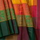 Multi Colour Checks Odisha Pattern Weave Kanchipuram Silk Saree For Festive Wear PV J 1874