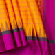 Yellow Ganga Jamuna Border Kanchipuram Silk Saree For Festive Wear PV KNN 338