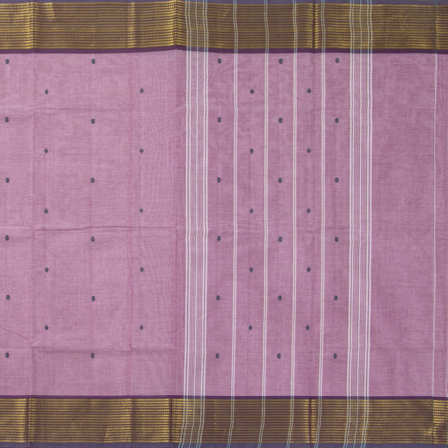 Lilac Kanchi Cotton Saree For Festive Wear PV MM KC 400