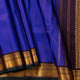 Blue And Brown Kanchipuram Silk Saree For Festive Wear PV VIS 121