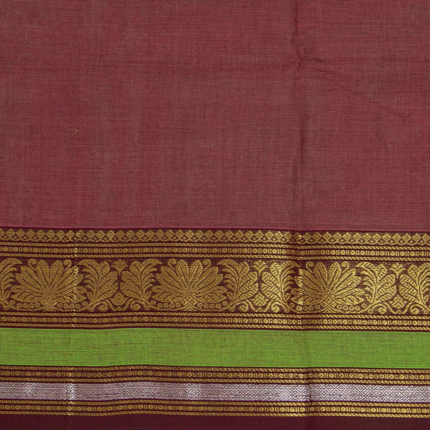 Brown Kanchi Cotton Saree For Festive Wear PV MM KC 596