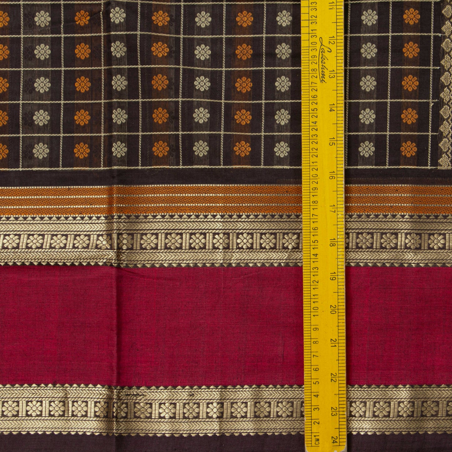 Black And Pink Aayiram Bhutta Kanchi Cotton Saree PV RSP KC 242