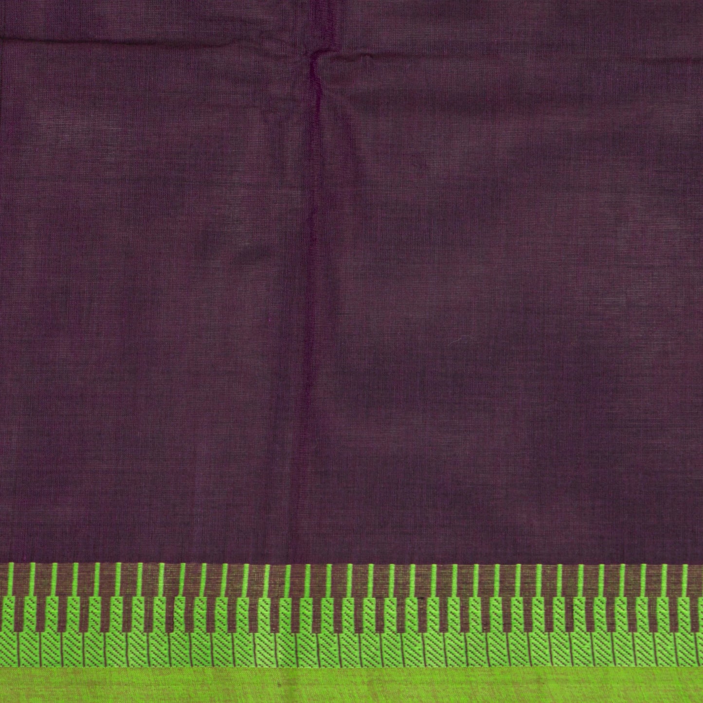 Purple And Green Kanchi Cotton Saree For Festive Wear PV MM KC 517 - Cotton Saree - Panjavarnam PV MM KC 517