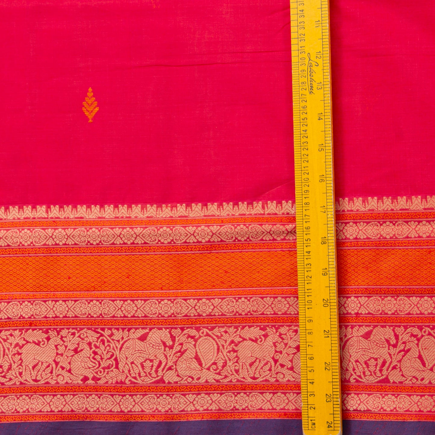Pink Kanchi Cotton Saree PV RSP KC 240