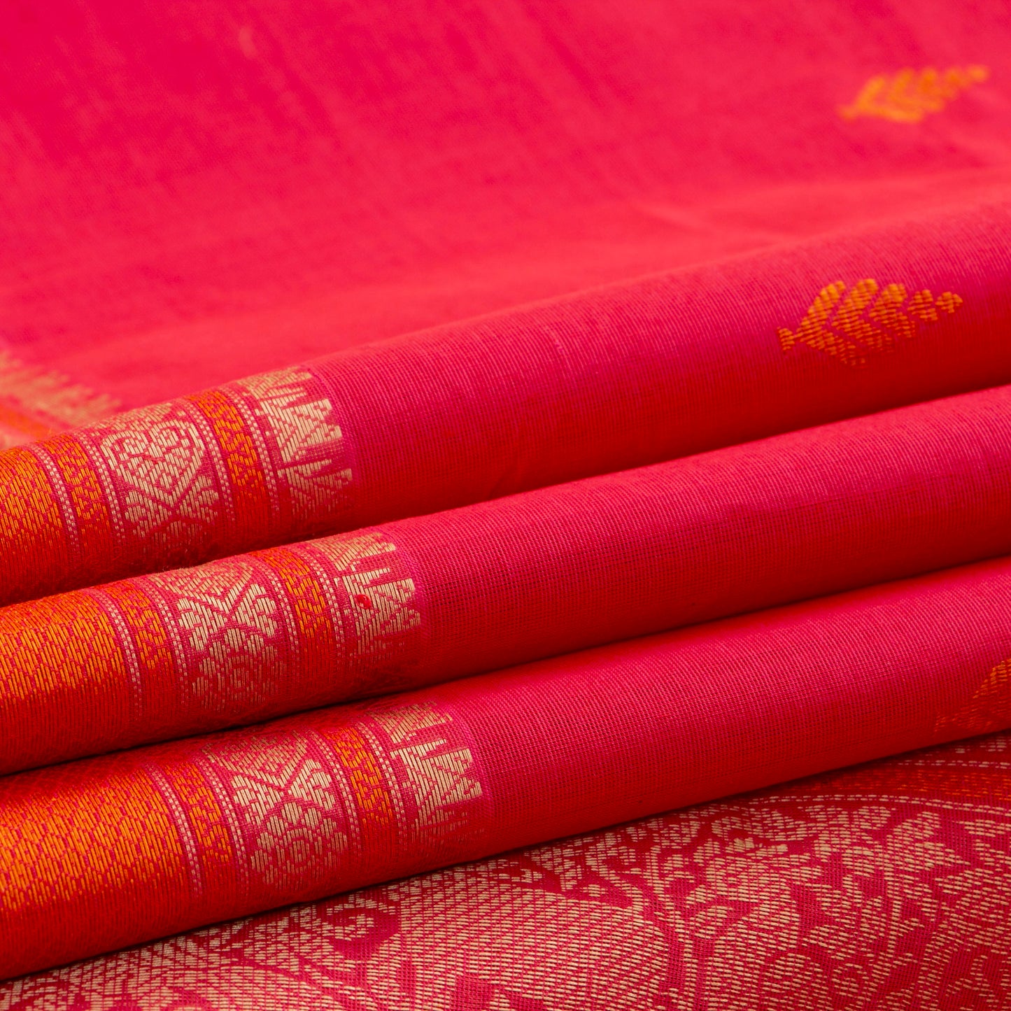 Pink Kanchi Cotton Saree PV RSP KC 240