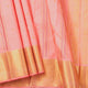 Pastel Peach Kanchipuram Silk Saree For Festive Wear PV VG 102