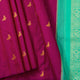 Magenta And Sea Green Borderless Kanchipuram Silk Saree For Festive Wear PV VG 101