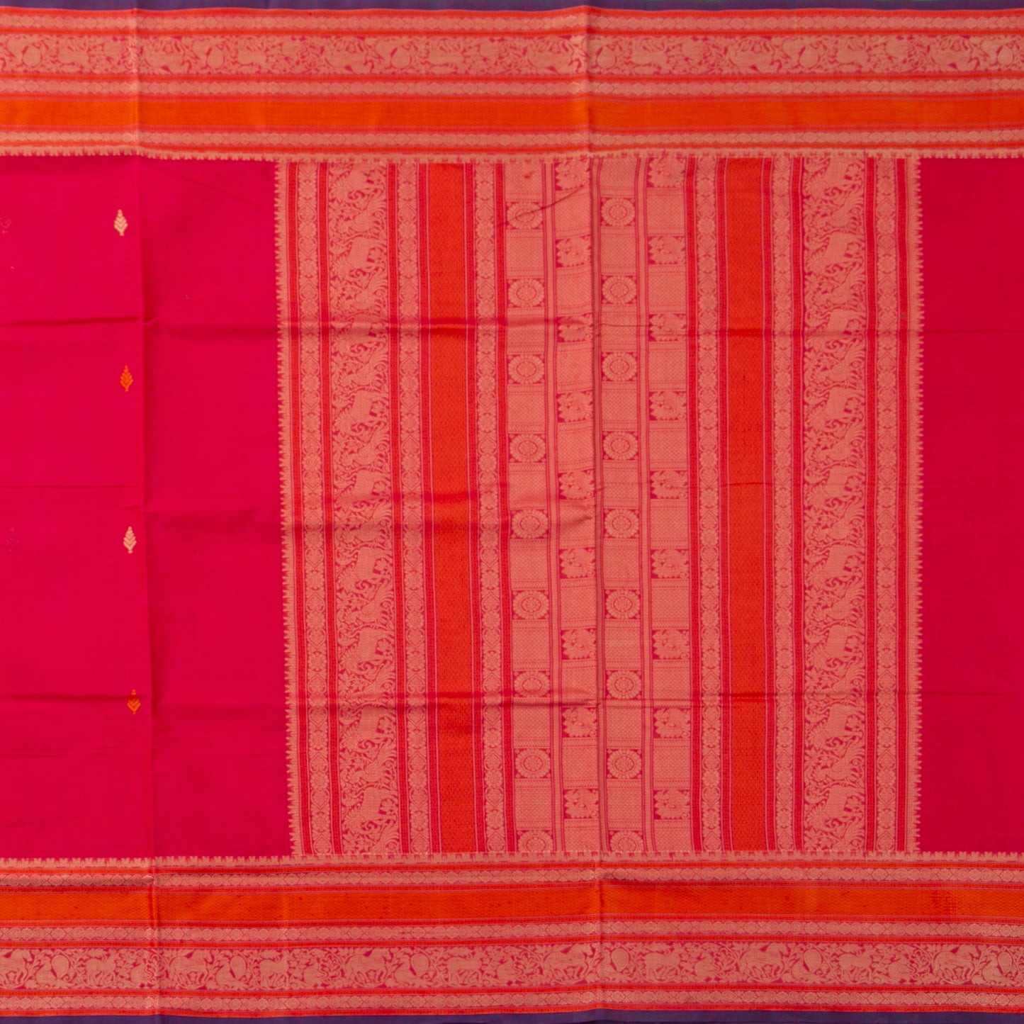 Pink Kanchi Cotton Saree PV RSP KC 240