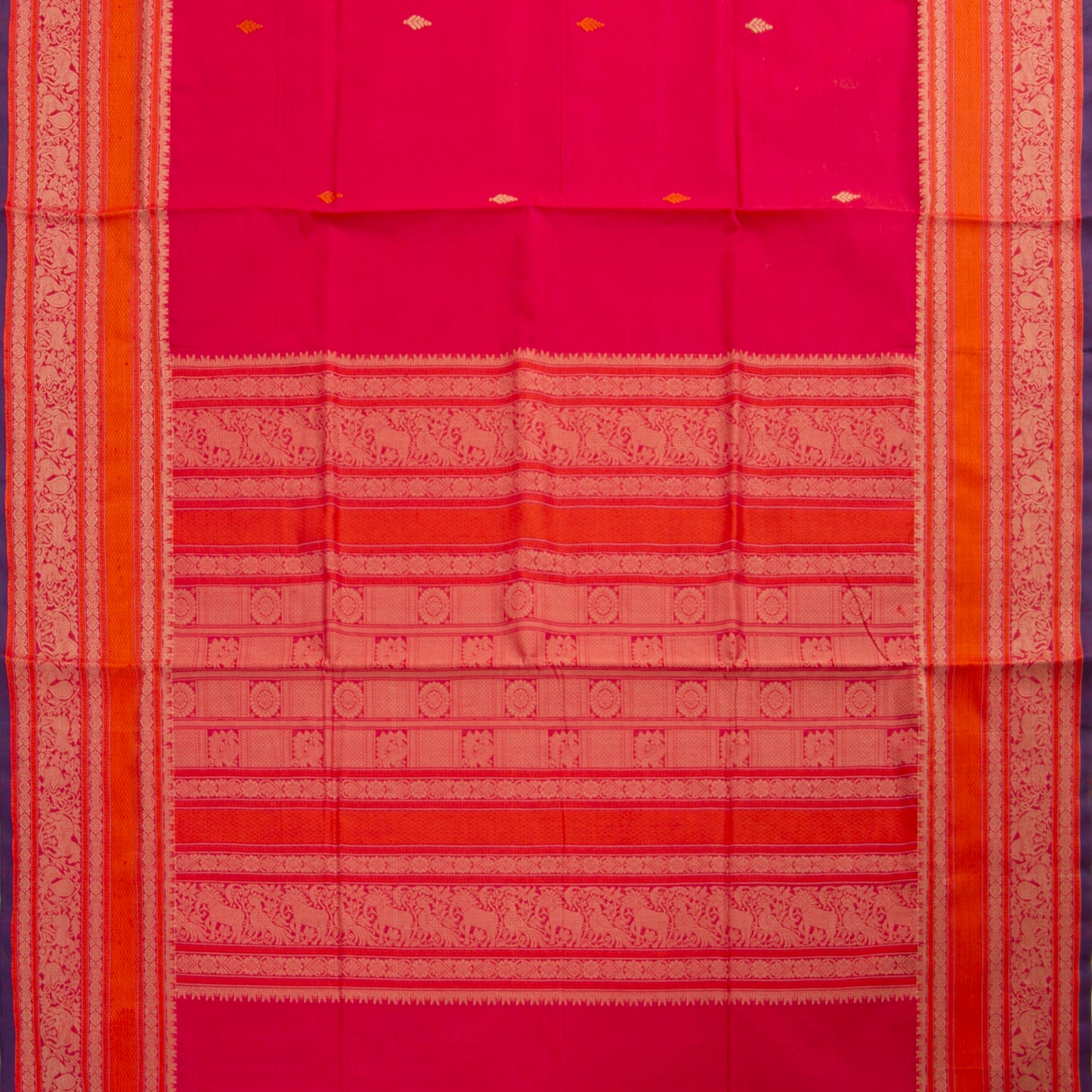 Pink Kanchi Cotton Saree PV RSP KC 240
