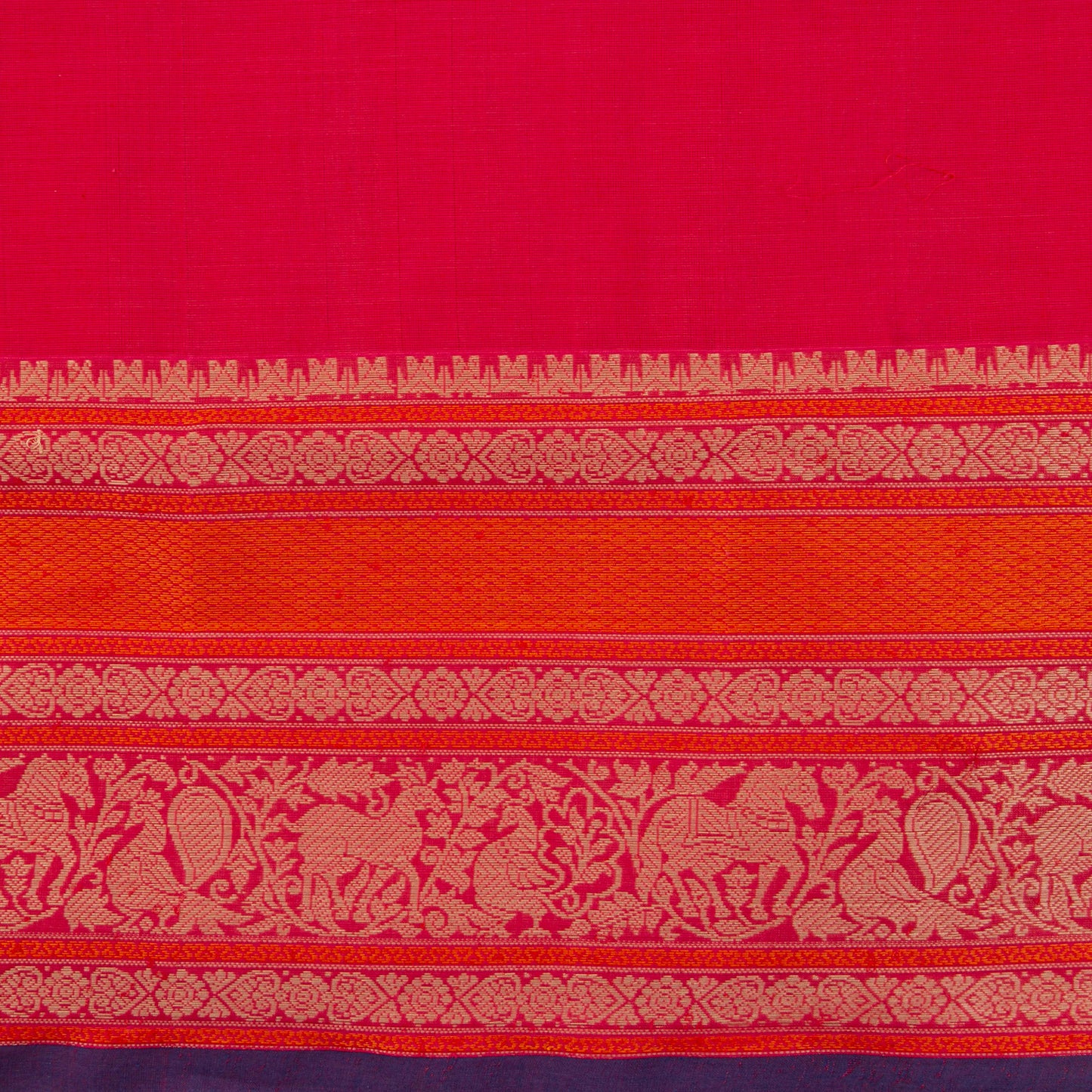 Pink Kanchi Cotton Saree PV RSP KC 240