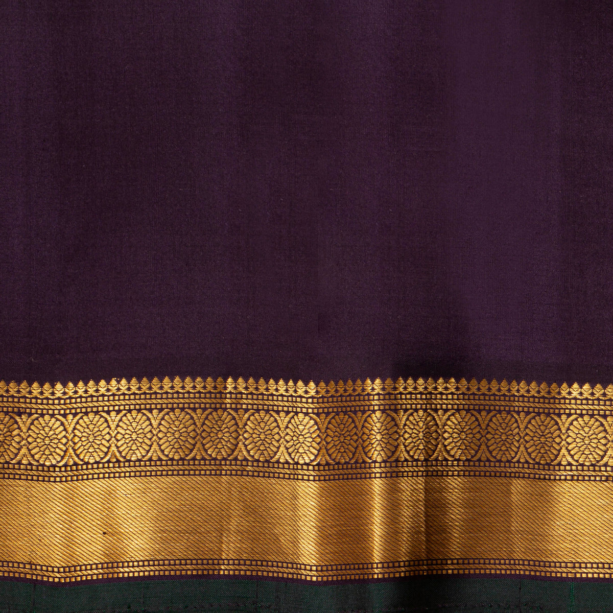 Blue And Brown Kanchipuram Silk Saree For Festive Wear PV VIS 121