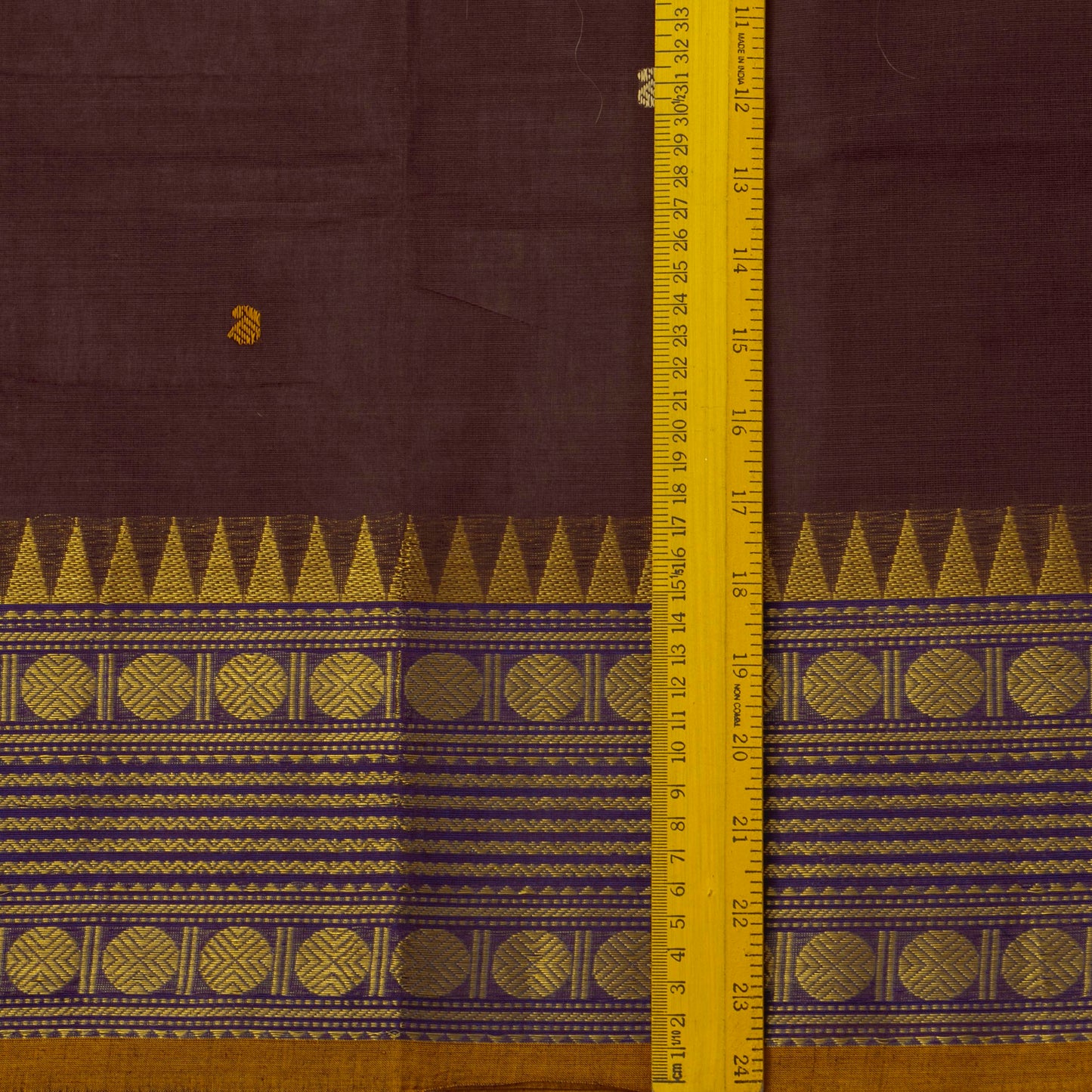 Brown Kanchi Cotton Saree For Festive Wear PV MM KC 402