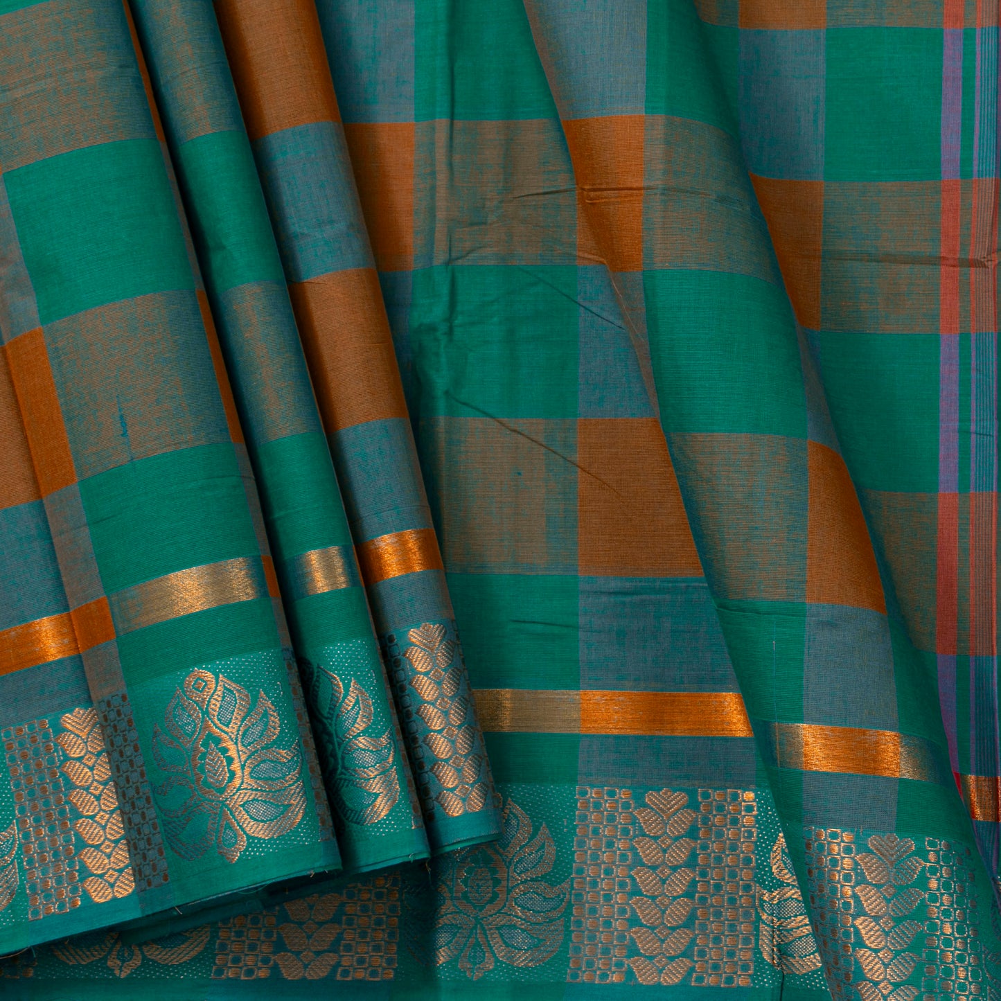 Multicolour Checks Chettinad Cotton Saree PV SK CC 209