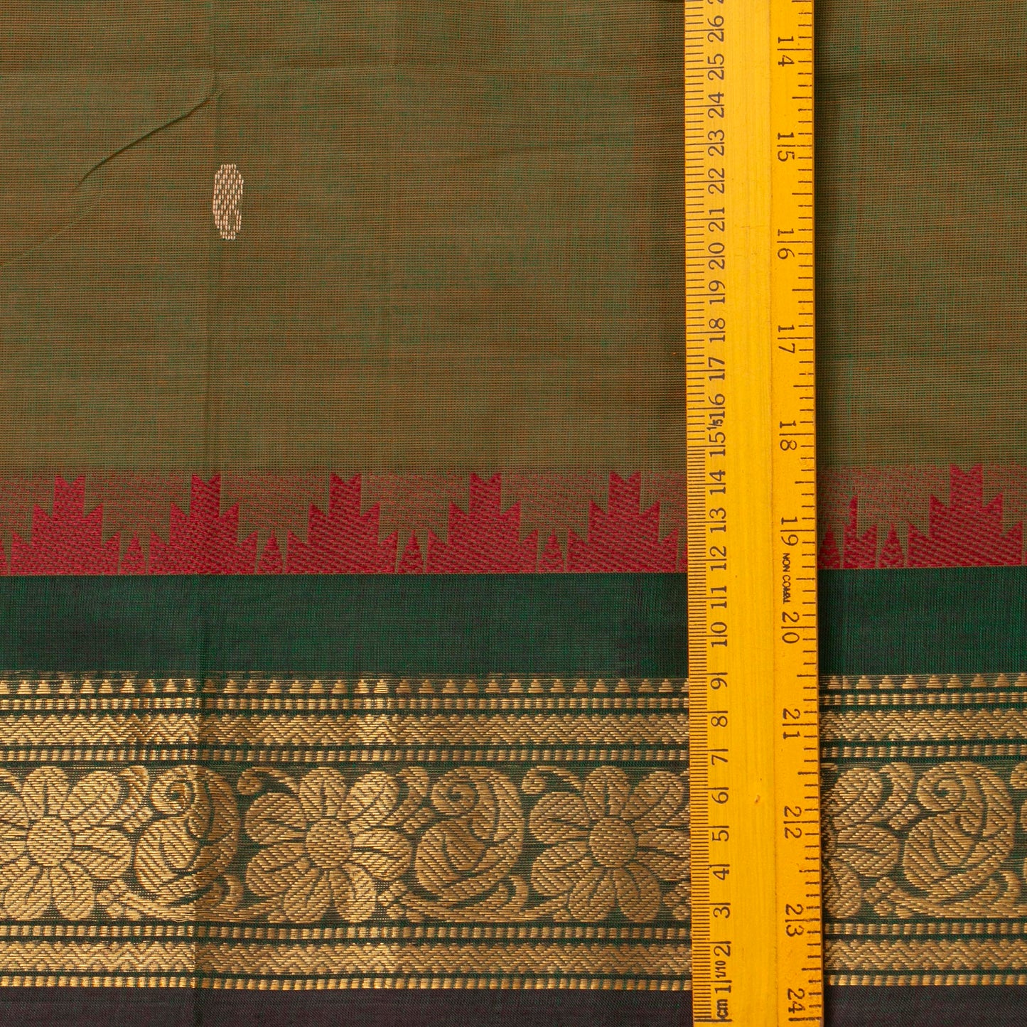 Mandhulir Green Kanchi Cotton Saree PV MM KC 471