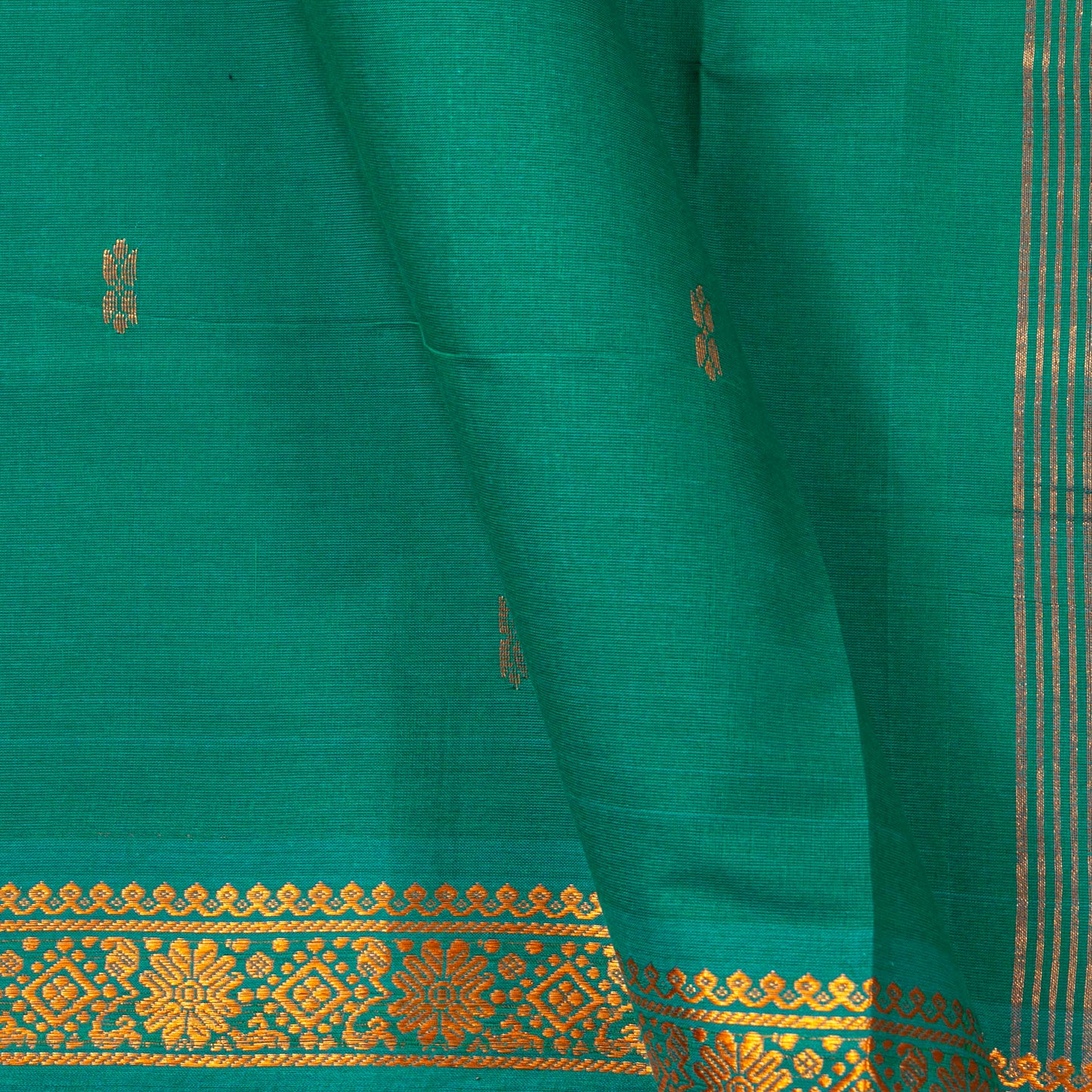 Green Chettinad Cotton Saree PV SK CC 240