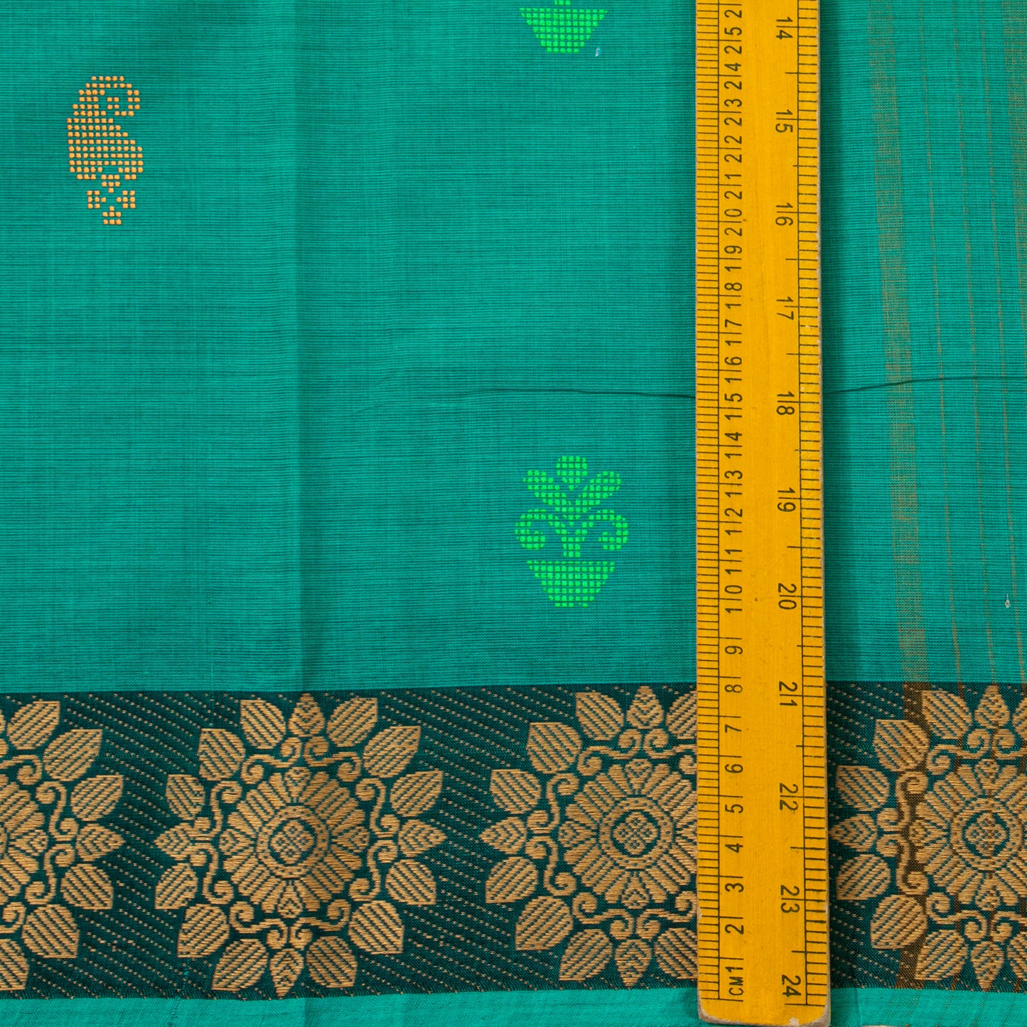 Green Chettinad Cotton Saree PV SK CC 185