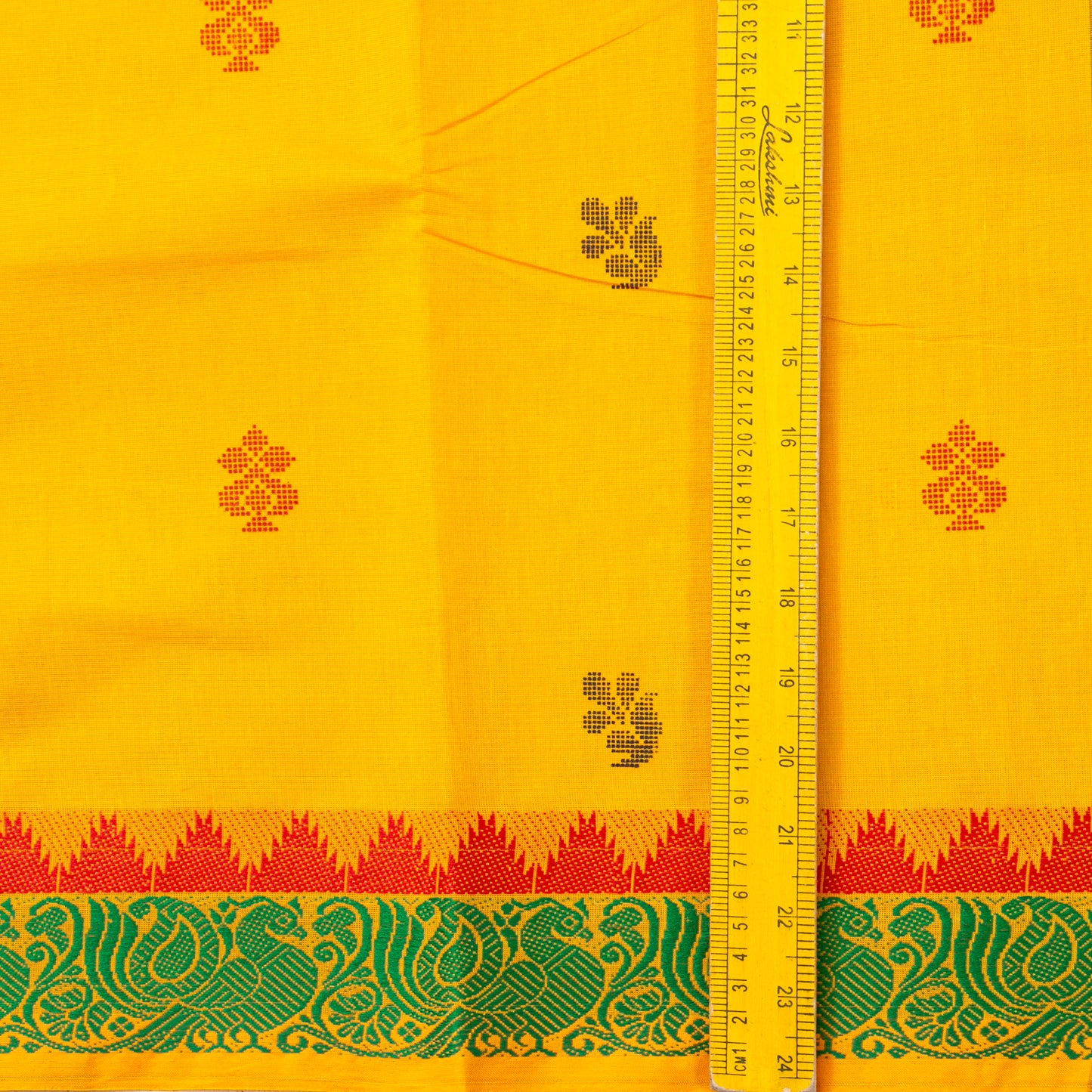 Yellow Chettinad Cotton Saree PV SK CC 183