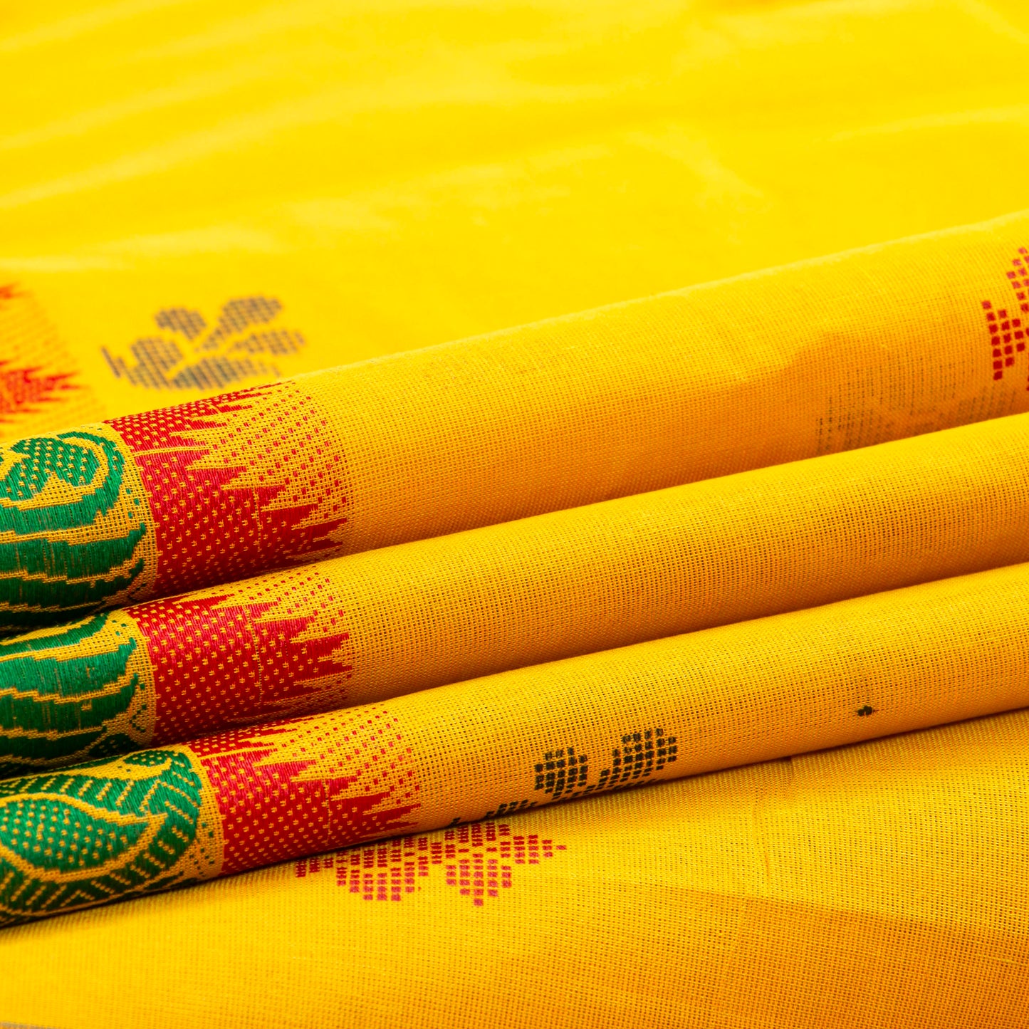 Yellow Chettinad Cotton Saree PV SK CC 183
