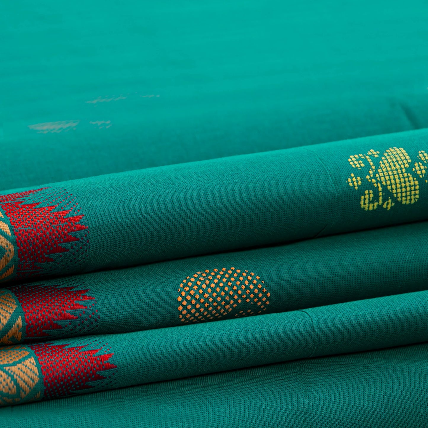 Green Chettinad Cotton Saree PV SK CC 188