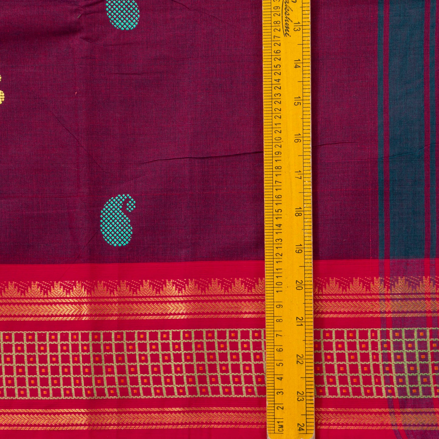 Magenta And Pink Chettinad Cotton Saree PV SK CC 191