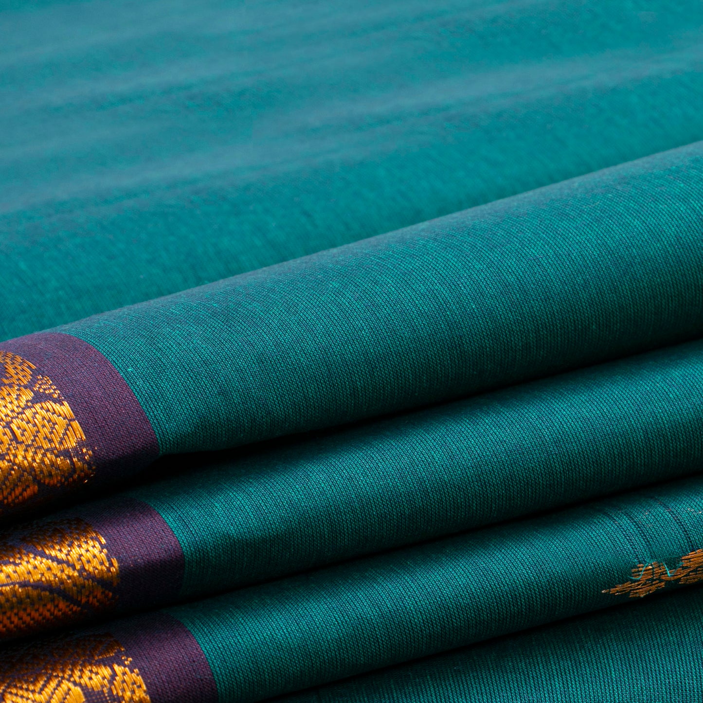Blue Chettinad Cotton Saree PV SK CC 242