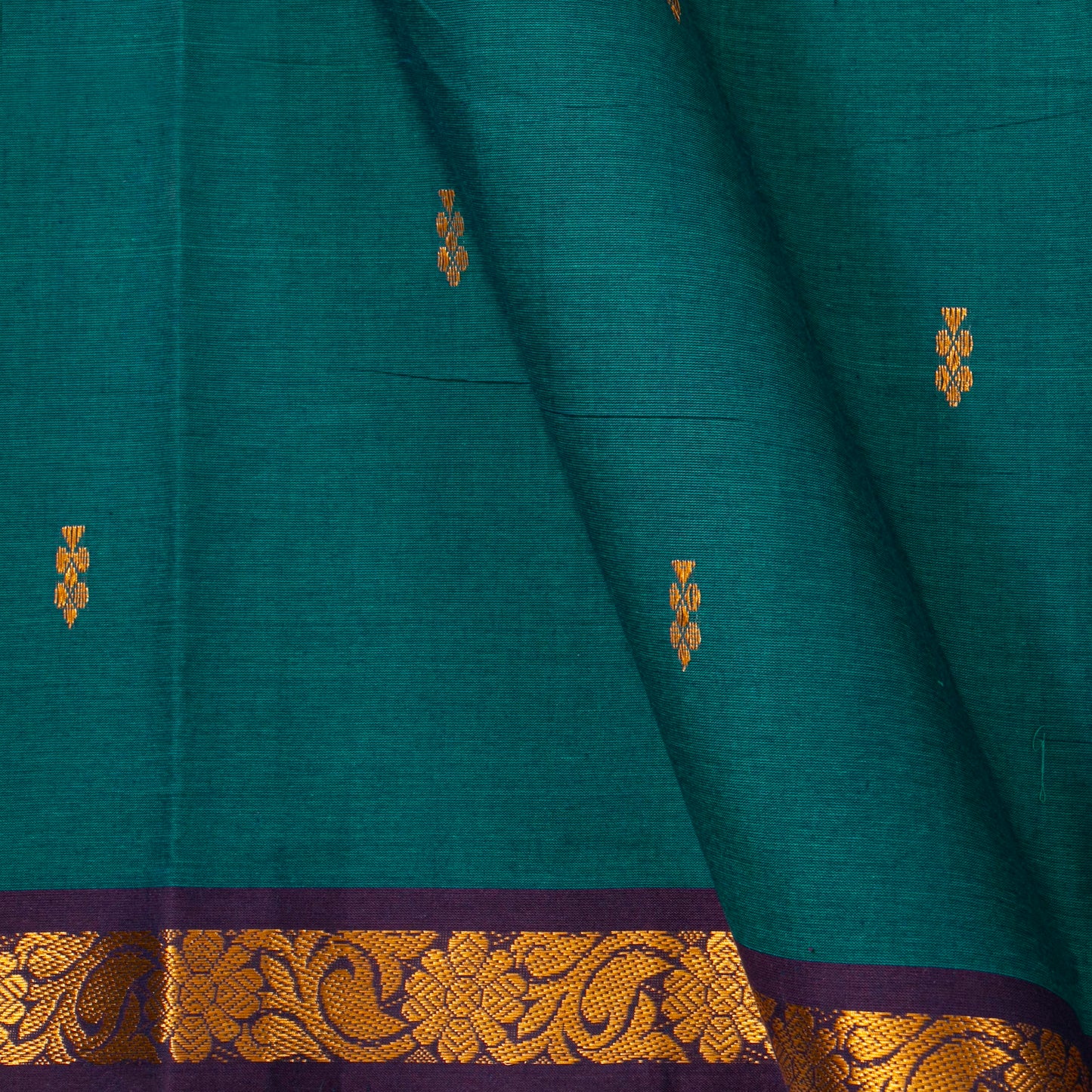 Blue Chettinad Cotton Saree PV SK CC 242