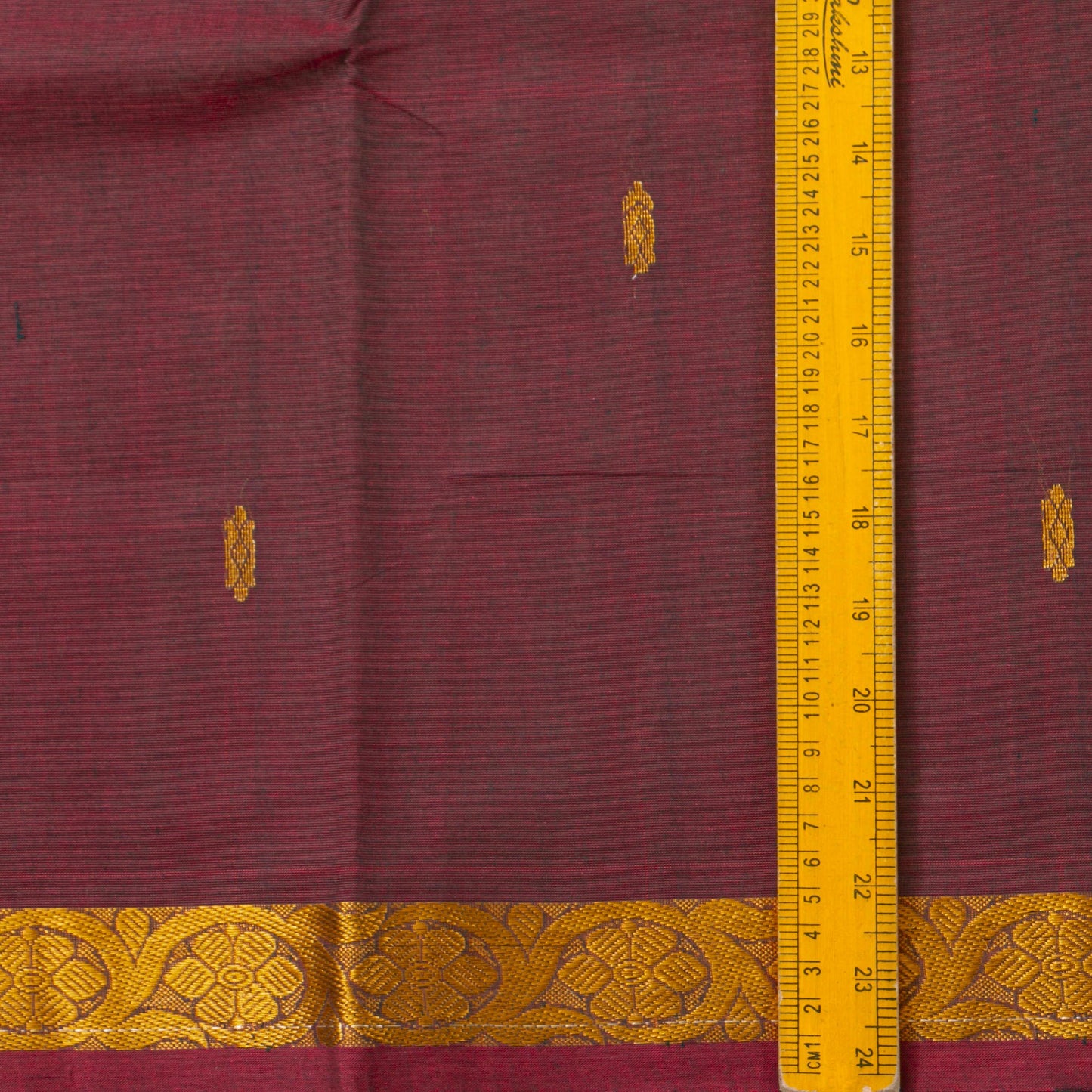 Maroon Chettinad Cotton Saree PV SK CC 241 - Cotton Saree - Panjavarnam PV SK CC 241