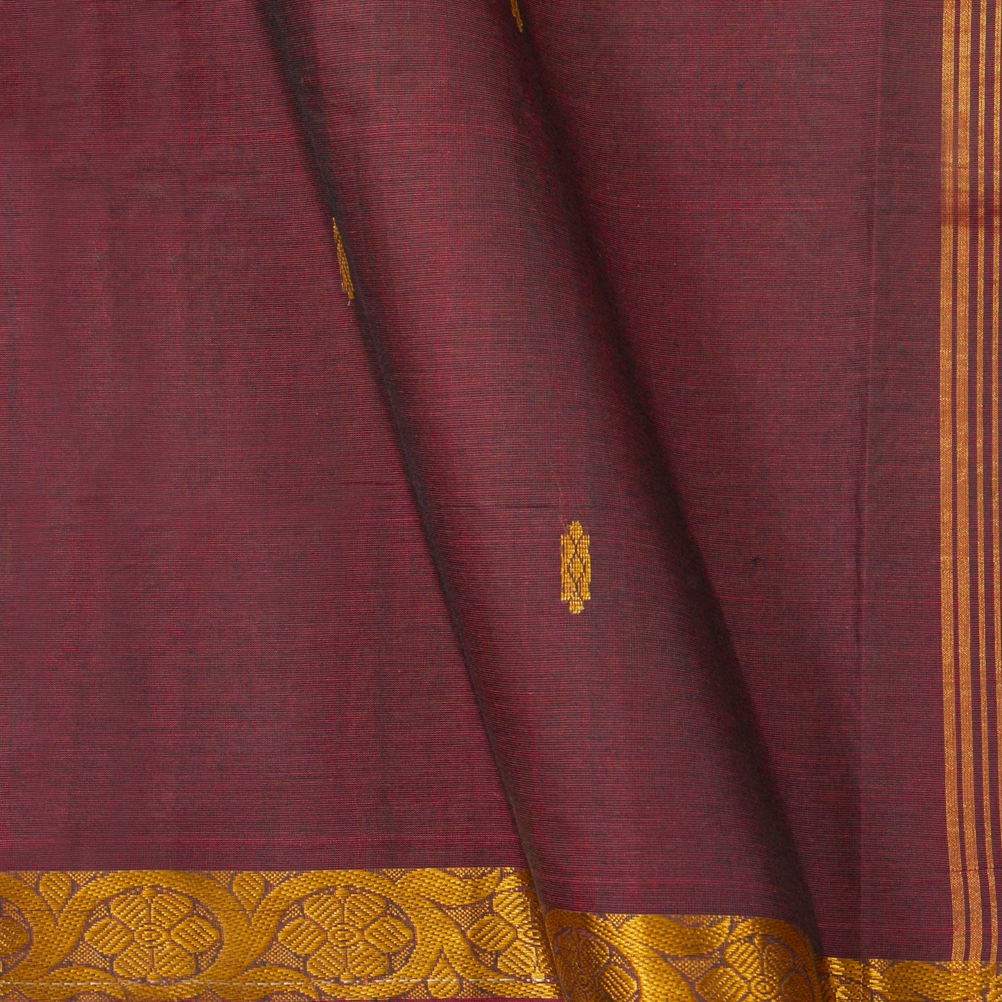 Maroon Chettinad Cotton Saree PV SK CC 241