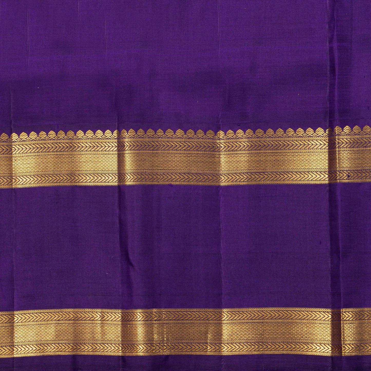 Purple And Violet Kanchipuram Silk Saree For Festive Wear PV NYC 1983