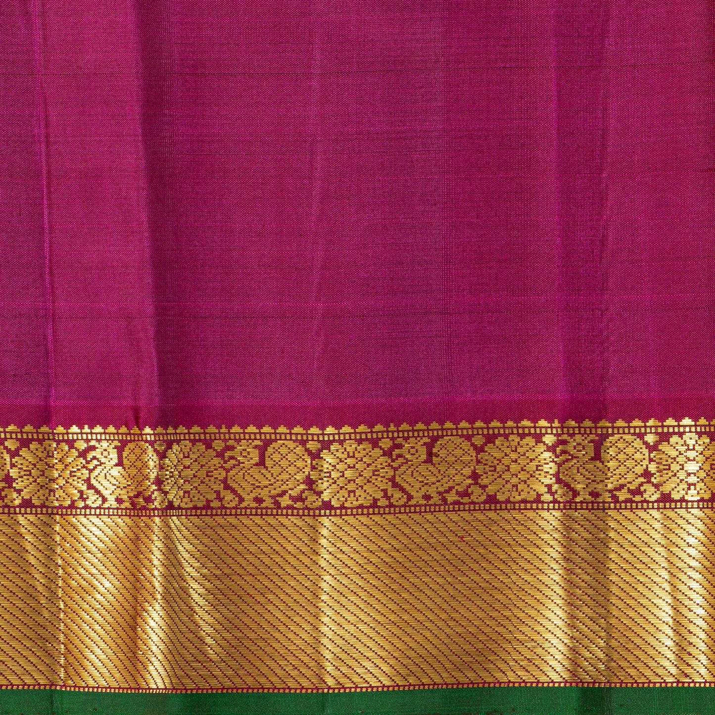 Brown And Magenta Kanchipuram Silk Saree For Festive Wear PV NYC 2023