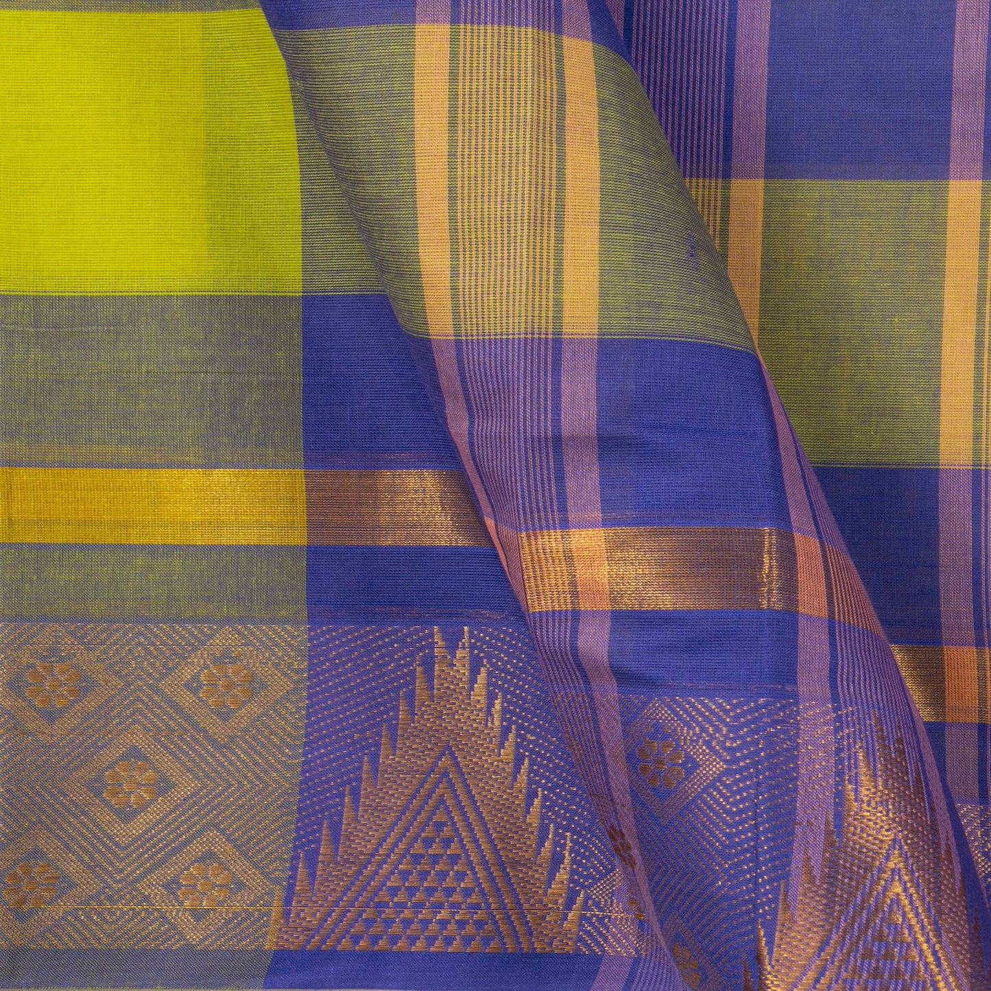 Multicolour Checks Chettinad Cotton Saree PV SK CC 208