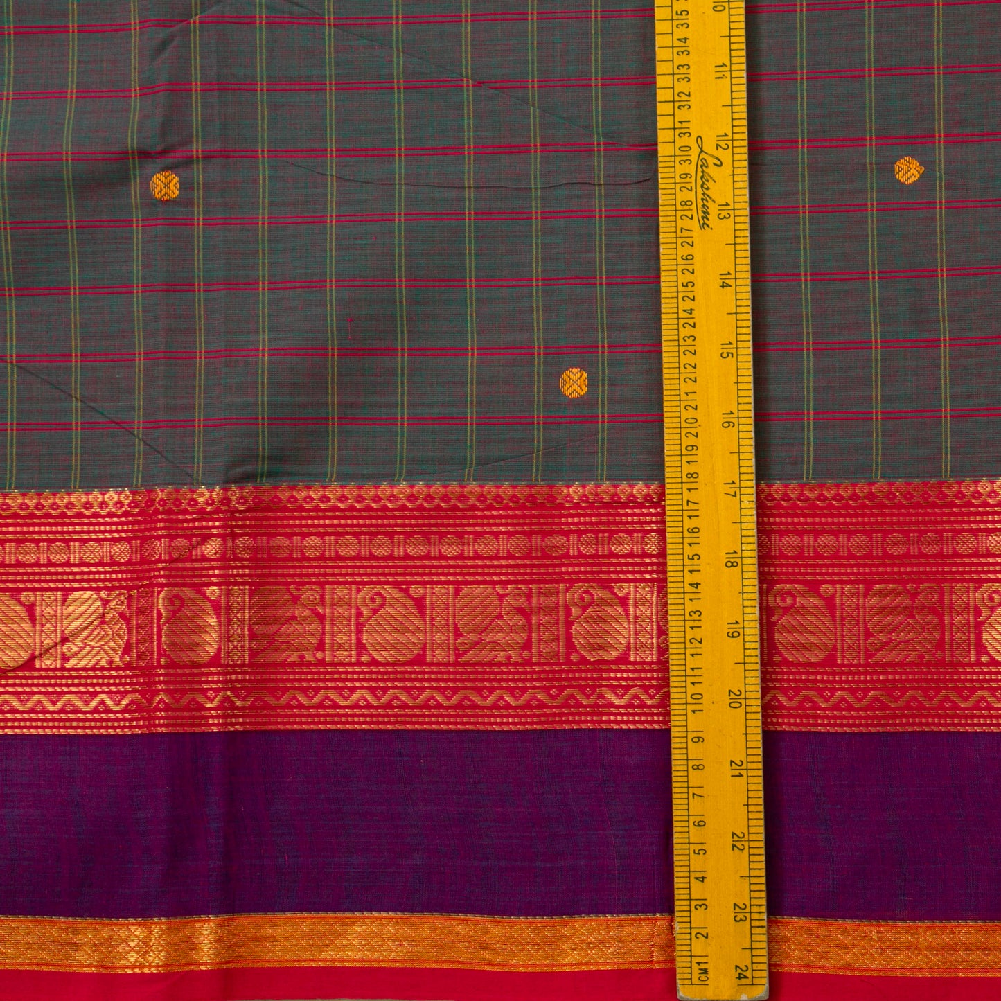 Blue And Pink Chettinad Cotton Saree PV SK CC 286