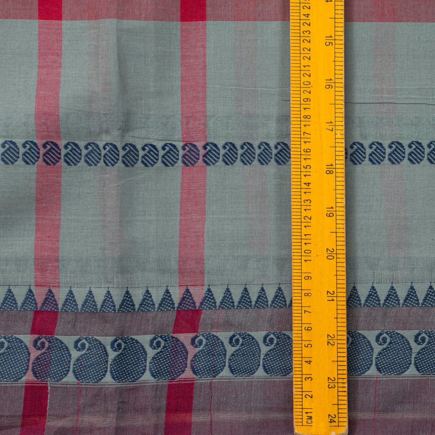 Grey And Magenta Chettinad Cotton Saree PV SK CC 214