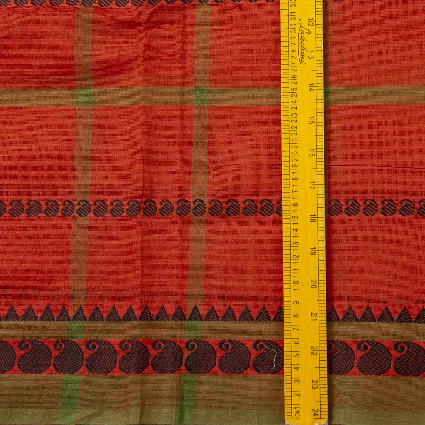 Rust Chettinad Cotton Saree PV SK CC 211
