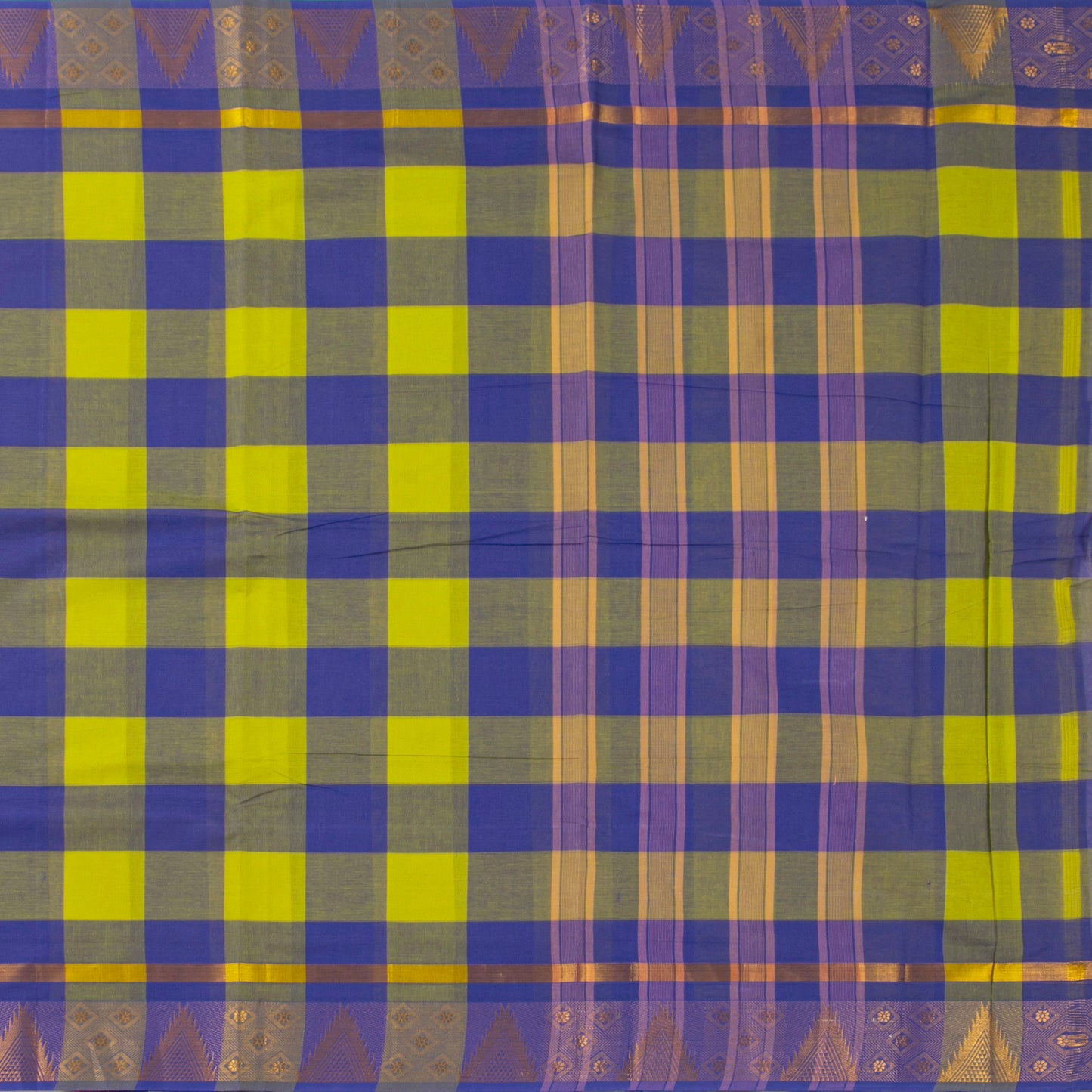 Multicolour Checks Chettinad Cotton Saree PV SK CC 208