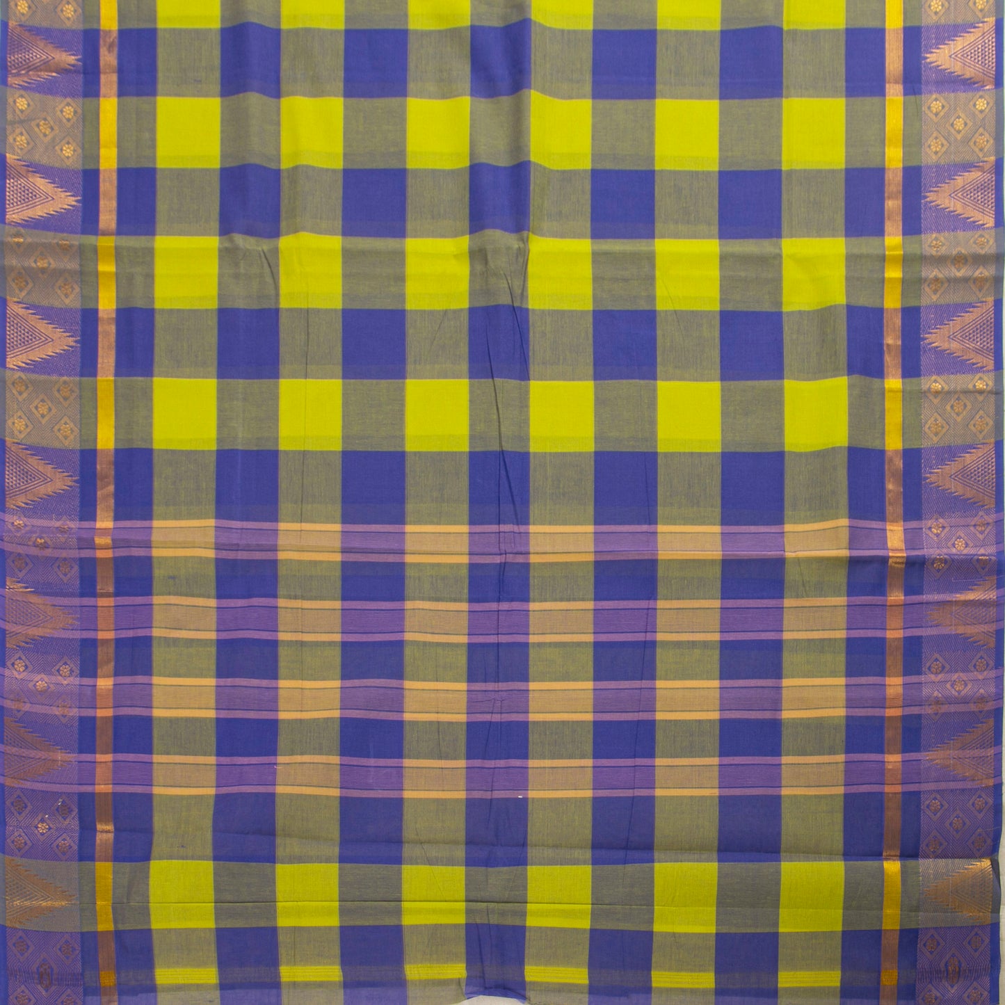 Multicolour Checks Chettinad Cotton Saree PV SK CC 208