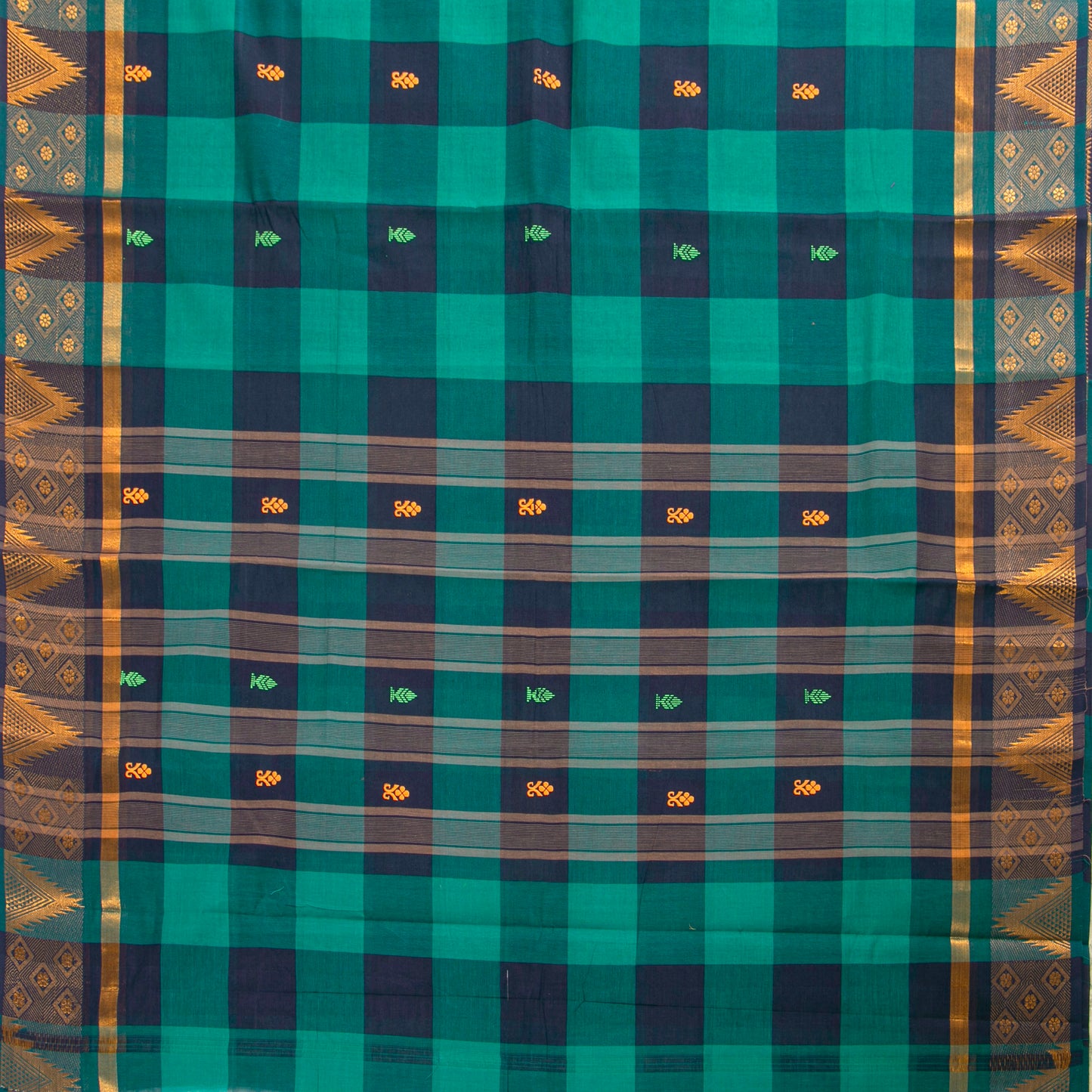 Multicolour Checks Chettinad Cotton Saree PV SK CC 157