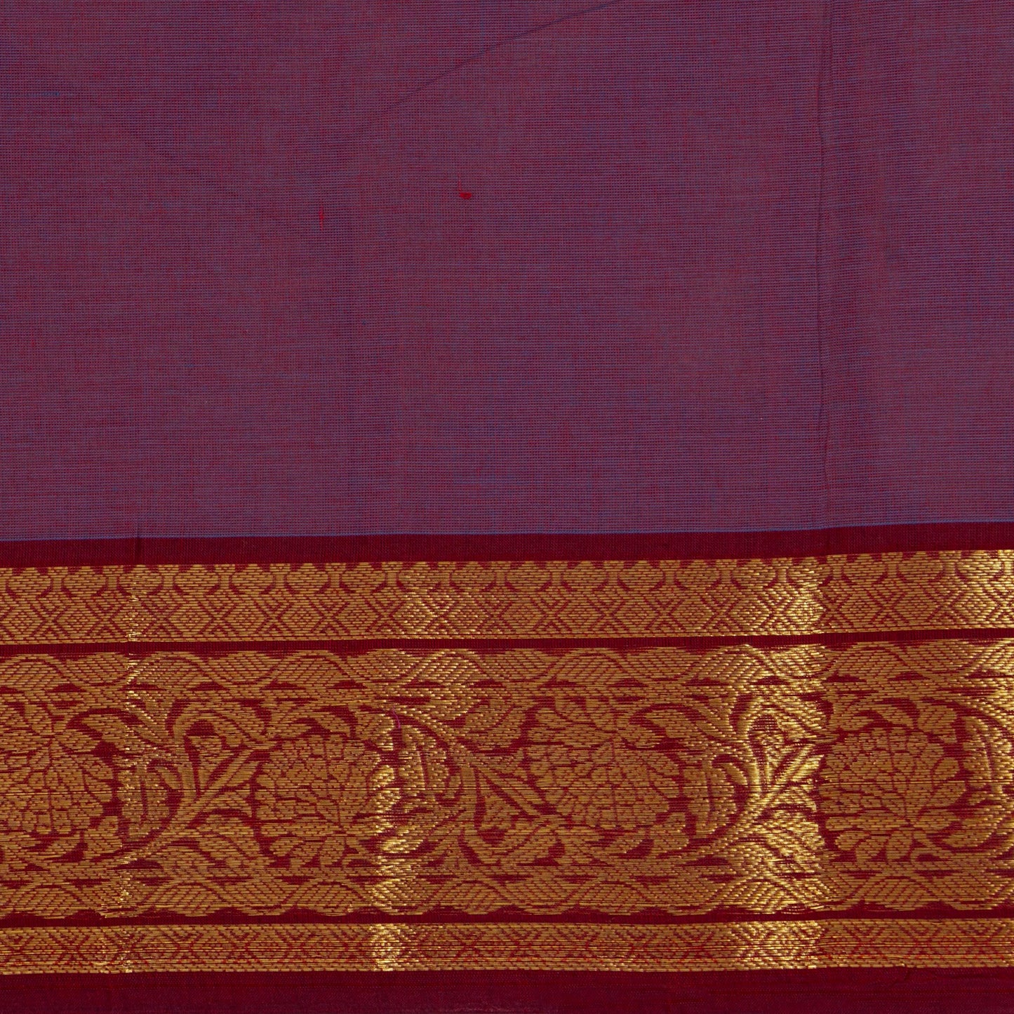 Mauve And Maroon Kanchi Cotton Saree For Festive Wear PV MM KC 407 - Cotton Saree - Panjavarnam PV MM KC 407