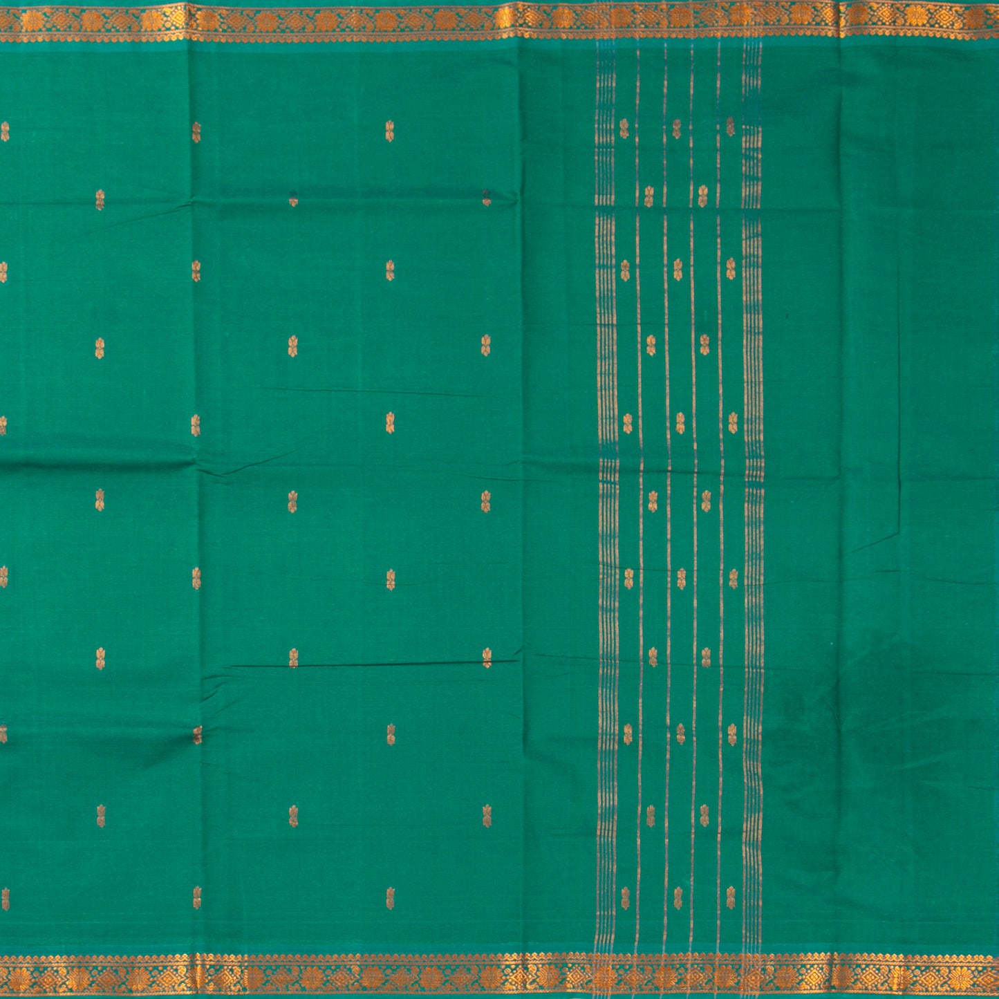 Green Chettinad Cotton Saree PV SK CC 240