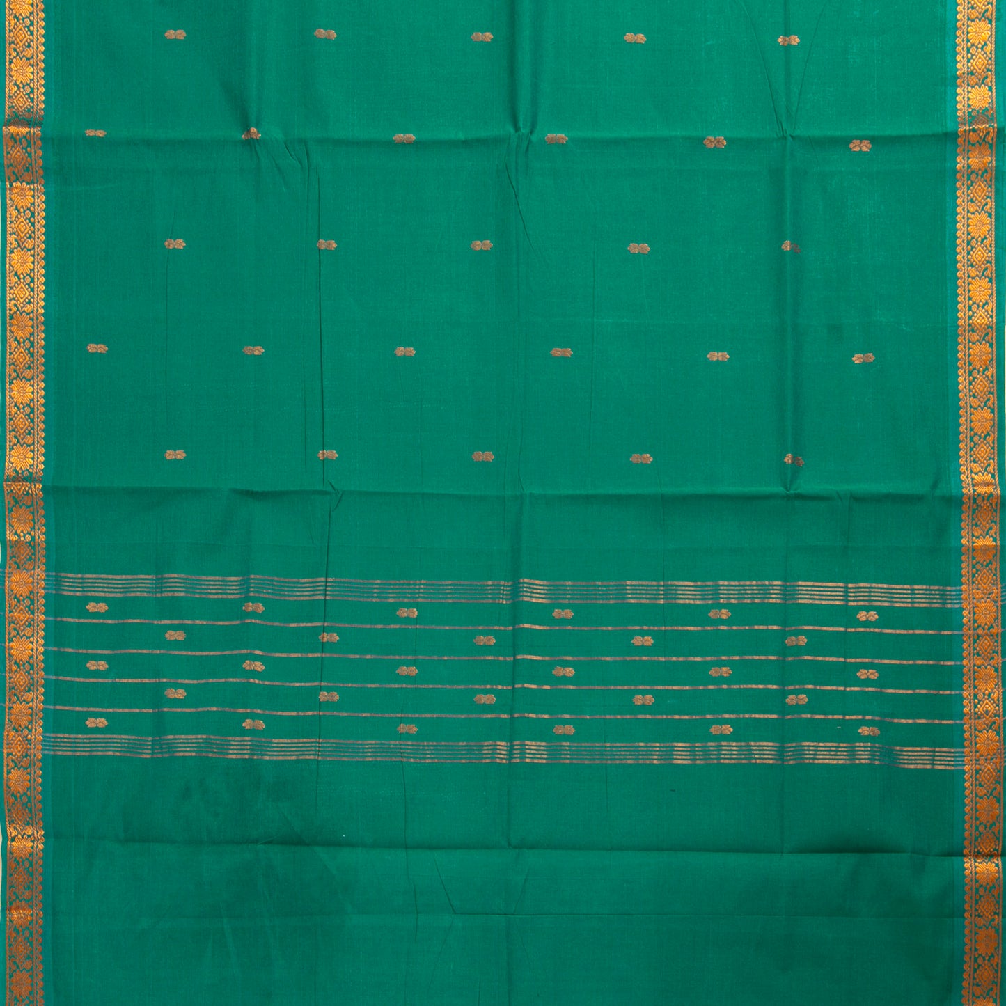Green Chettinad Cotton Saree PV SK CC 240
